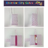Nappy Wallet - White with Pink Spots
